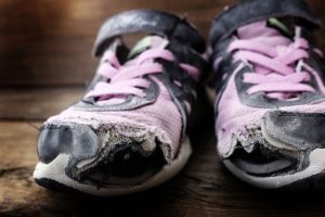 worn out shoes