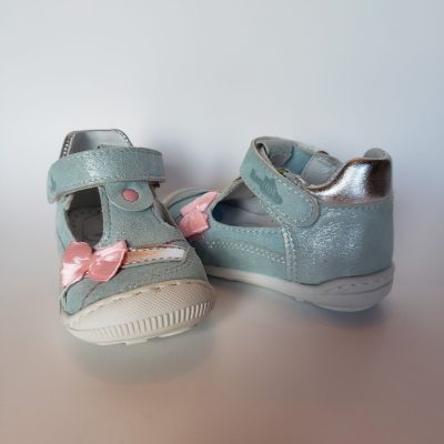 Leather Velcro T-Strap Ankle-Hi Shoe #13-1321